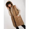 Dámská vesta OCH BELLA TW-KZ-BI-82019.09 LIGHT BROWN