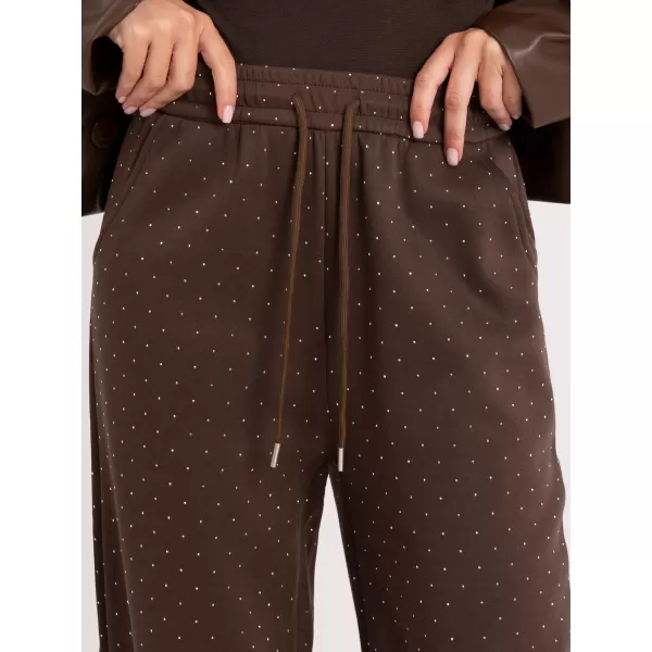  Dámské tepláky ITALY MODA IR-SP-YV5504.66 BROWN 