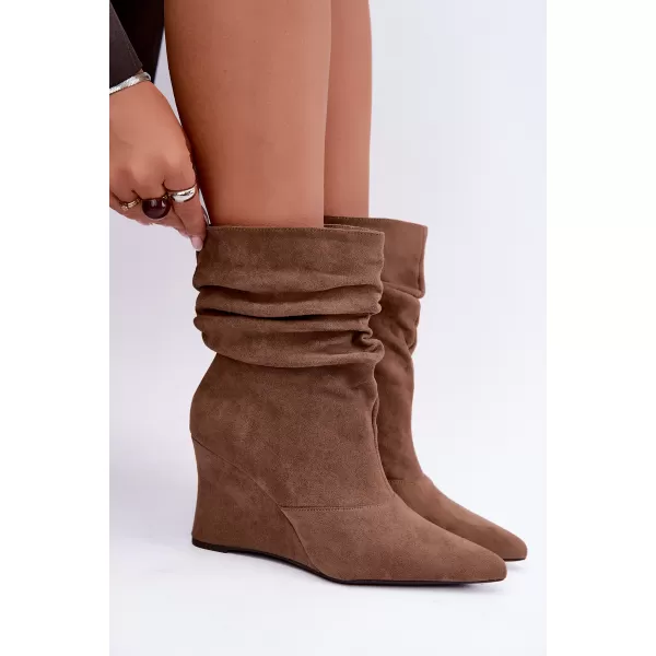  Dámské kotníkové boty BOTO D-273 BEIGE 