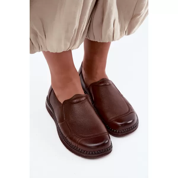  Dámské polobotky VINCEZA 107241 BROWN 