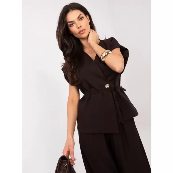  Dámský komplet RUE PARIS IT-KMPL-21029.96 DARK BROWN 