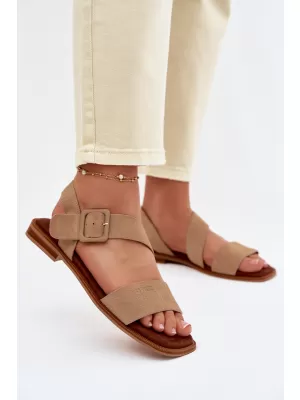 Dámské sandály BIG STAR SHOES TT274491 BEIGE