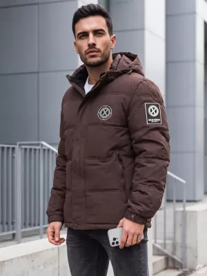 Pánská bunda DSTREET1 HNĚDÁ