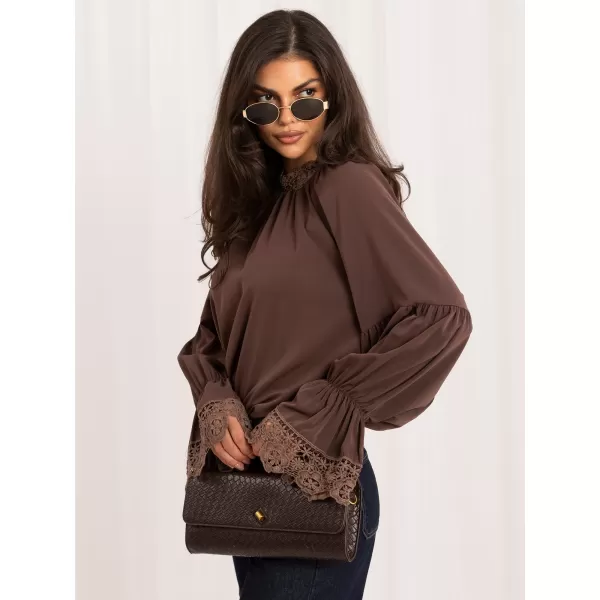  Dámská halenka ITALY MODA MI-BZ-3527.65 DARK BEIGE 