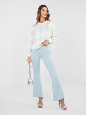 Dámské tepláky RUE PARIS RV-DR-A1060.81 LIGHT BLUE