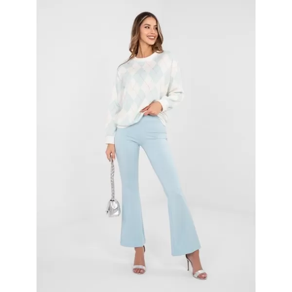  Dámské tepláky RUE PARIS RV-DR-A1060.81 LIGHT BLUE 
