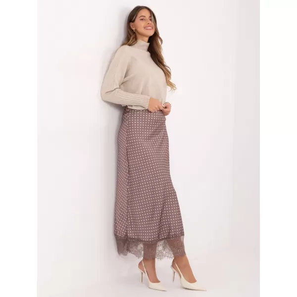  Dámská sukně RUE PARIS MI-SD-4213.52 DARK BEIGE 