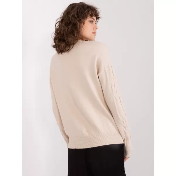  Dámský svetr WOOL FASHION ITALIA AT-SW-2340.10 LIGHT BEIGE 