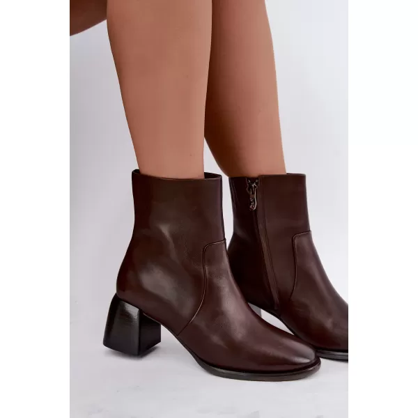  Dámské kotníkové boty D&A CR62-3391 CHOCOLATE 