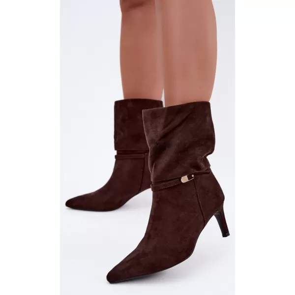  Dámské kotníkové boty BOTO 6519 CHOCOLATE 