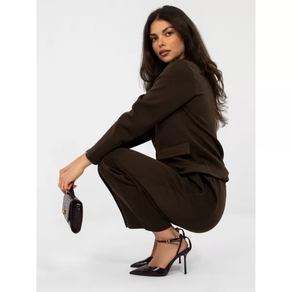  Dámské kalhoty ITALY MODA IT-SP-10006.76 DARK BROWN 