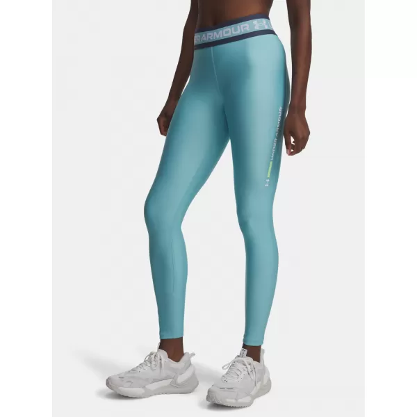  Dámské legíny UNDER ARMOUR TECH BRANDED LEGGING 6009972-425 MODRÁ 