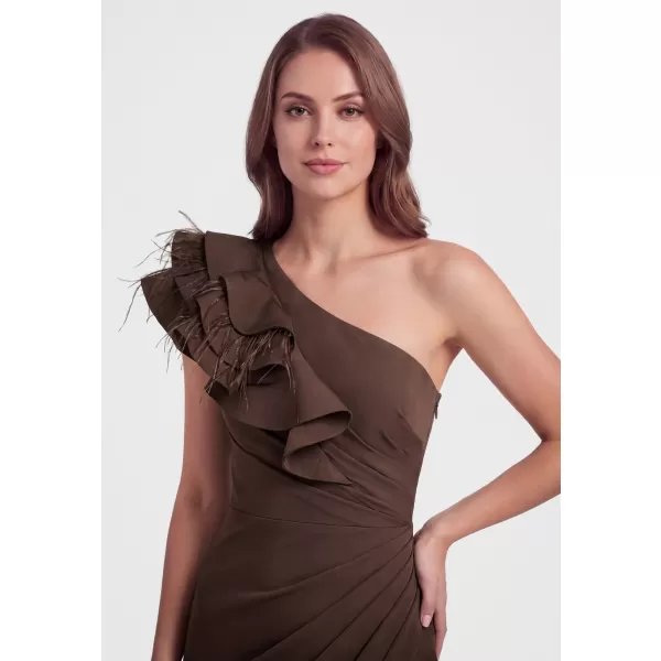  Dámské šaty LARICA LA-OM-DLR451 BROWN 