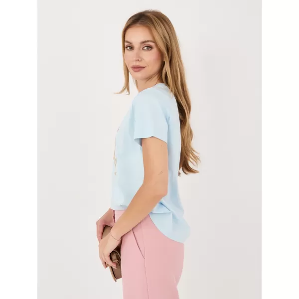  Dámské tričko ITALY MODA IR-TS-R2766.60 LIGHT BLUE 