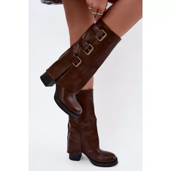  Dámské kozačky BOTO C-355 BROWN 