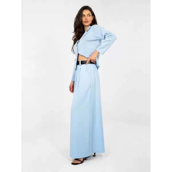  Dámské kalhoty RUE PARIS IT-SP-19963.32 LIGHT BLUE 