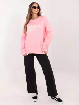Dámská mikina RUE PARIS RV-BL-A1080.47 BRIGHT PINK