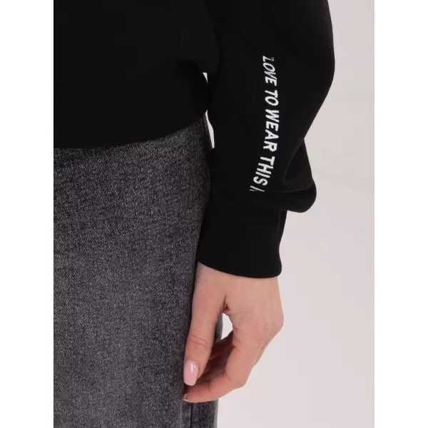  Dámská mikina SUBLEVEL D10600BI02863A3 BLACK 