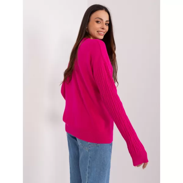  Dámský svetr WOOL FASHION ITALIA AT-SW-2338.14P FUCHSIA 