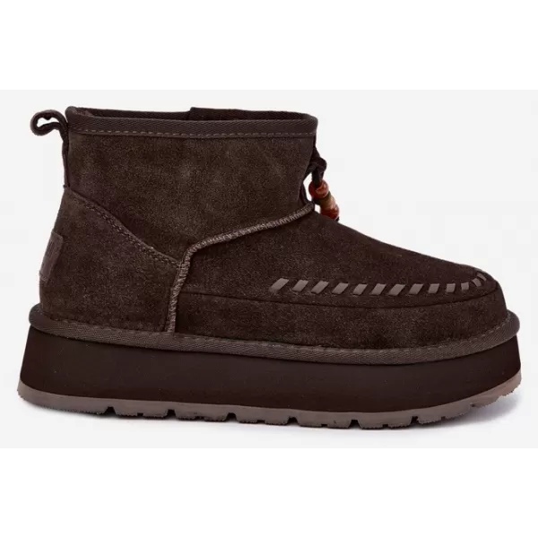  Dámské boty BIG STAR SHOES UU274678 BROWN/BEIGE 