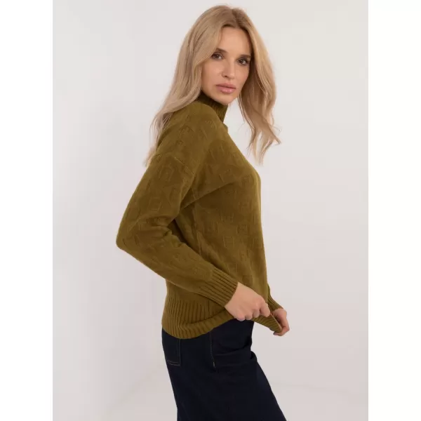  Dámský svetr WOOL FASHION ITALIA AT-SW-2339.54 OLIVE 