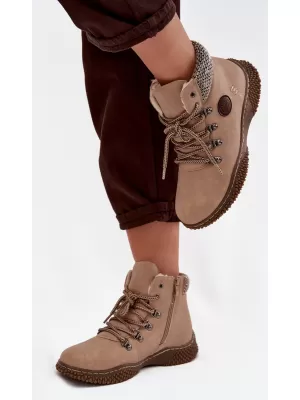 Dámské traperky BOTO 25BT02-9374 CAMEL