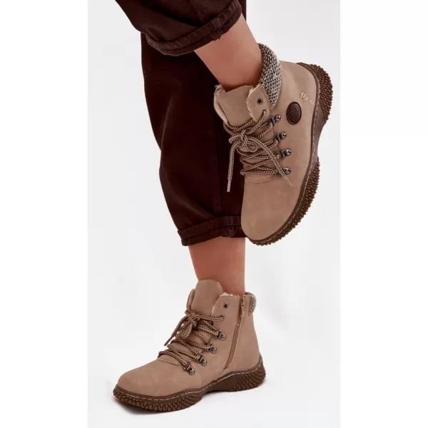  Dámské traperky BOTO 25BT02-9374 CAMEL 