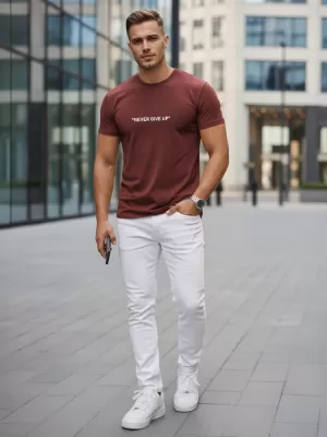 Pánské triko DSTREET BORDO