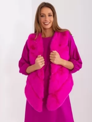 Dámská vesta WOOL FASHION ITALIA AT-KZ-2349.00P FUCHSIA