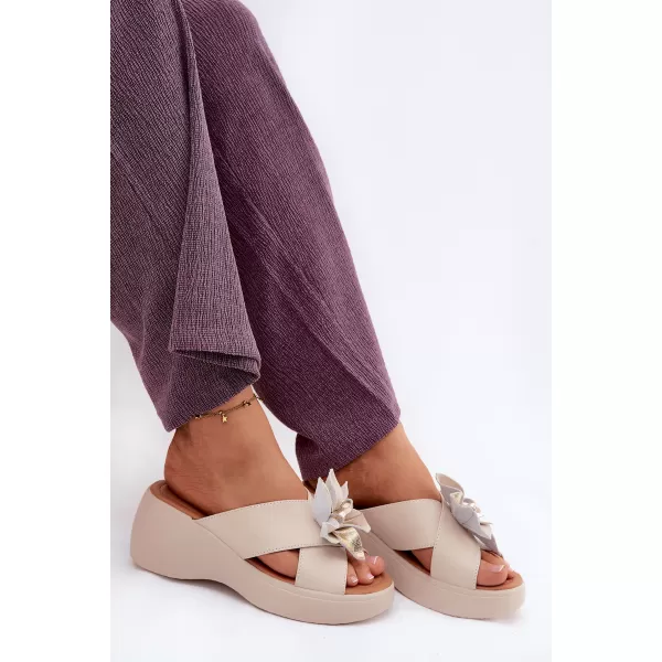  Dámské pantofle VINCEZA 41511 BEIGE 