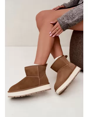 Dámské boty BIG STAR SHOES UU274692 BROWN/BEIGE