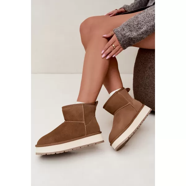  Dámské boty BIG STAR SHOES UU274692 BROWN/BEIGE 