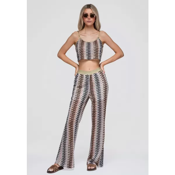 Dámská blůza OMBRE OW-TS-E0068 BROWN 