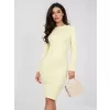 Dámské šaty RUE PARIS RV-SK-A1049.27 BRIGHT YELLOW
