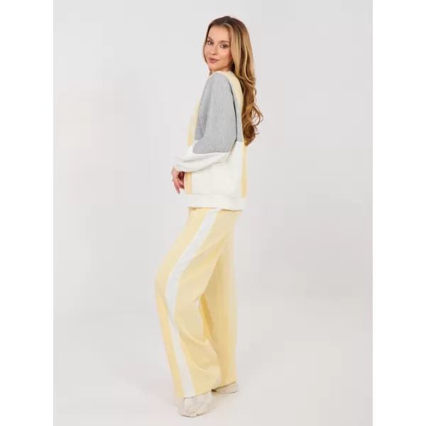  Dámská tepláková souprava RUE PARIS IT-KMPL-22210.93 BRIGHT YELLOW 
