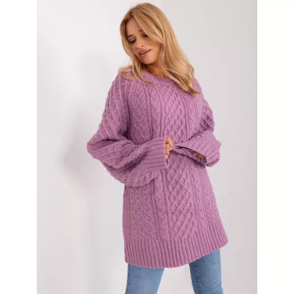  Dámský svetr WOOL FASHION ITALIA AT-SW-2367-2.64P VIOLET 