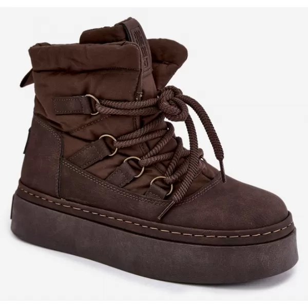  Dámské boty BIG STAR SHOES UU274191 BROWN/BEIGE 