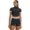Dámské triko UNDER ARMOUR UA HEATGEAR NOVELTY SS FZ 6013658-001 ČERNÁ