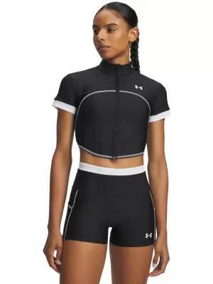 Dámské triko UNDER ARMOUR UA HEATGEAR NOVELTY SS FZ 6013658-001 ČERNÁ