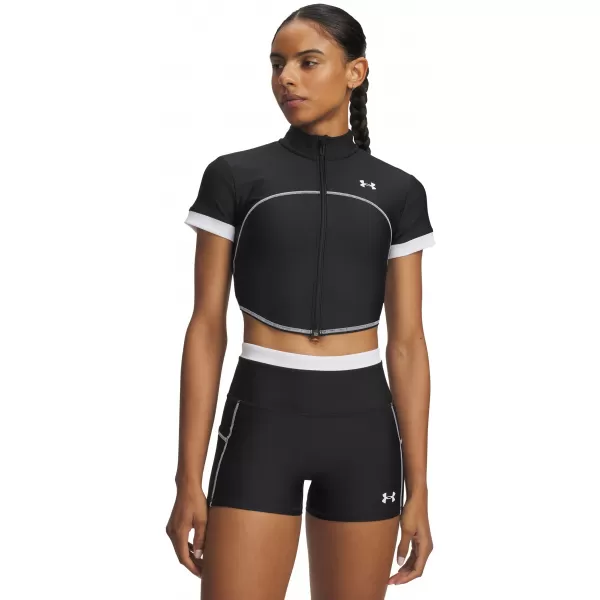  Dámské triko UNDER ARMOUR UA HEATGEAR NOVELTY SS FZ 6013658-001 ČERNÁ 