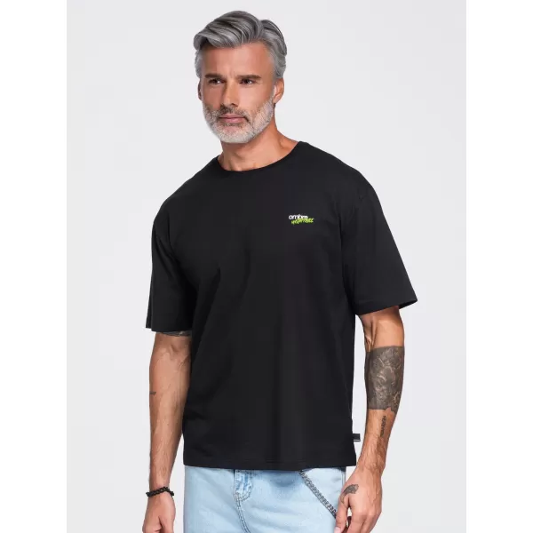  Pánské tričko OMBRE OM-TSPT-0284 BLACK 