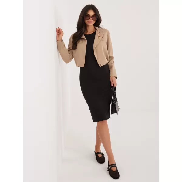  Dámské sako ITALY MODA MI-MA-3232.90 DARK BEIGE 