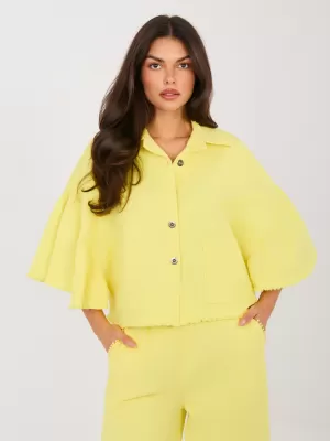 Dámská bunda RUE PARIS IT-KR-FL9998.85 BRIGHT YELLOW