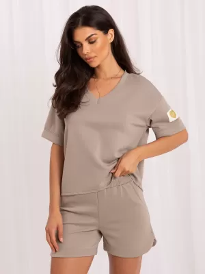 Dámský komplet ITALY MODA MO-KMPL-M61773xy.86 DARK BEIGE