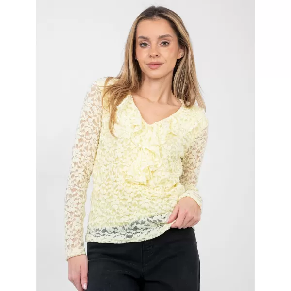  Dámská halenka RUE PARIS MI-BZ-M6713.86 BRIGHT YELLOW 
