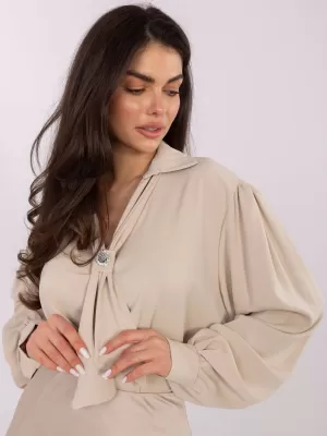 Dámská halenka FACTORY PRICE IT-BZ-28913.17 BEIGE