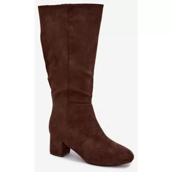  Dámské kozačky S.BARSKI HY62-8131 BROWN 