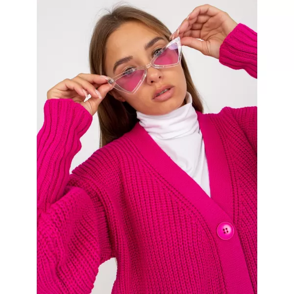  Dámský kardigan OCH BELLA TW-SW-BL-0100.38X FUCHSIA 