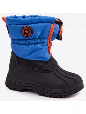 Dětské sněhule BIG STAR SHOES SS374032 MODRÁ