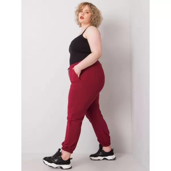  Dámské tepláky BASIC FEEL GOOD RV-DR-6331.86 BURGUNDY 